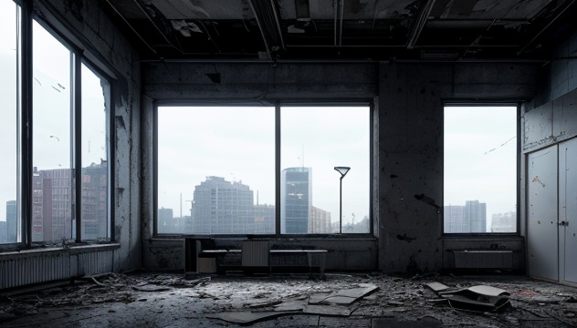 【TRPG背景】廃墟の病院・ビル・不穏・血 44枚【無料】