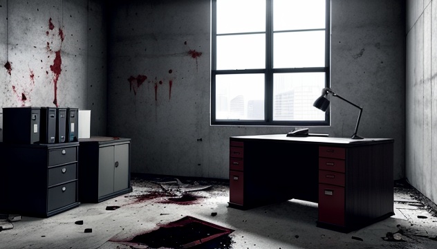 【TRPG背景】廃墟の病院・ビル・不穏・血 44枚【無料】