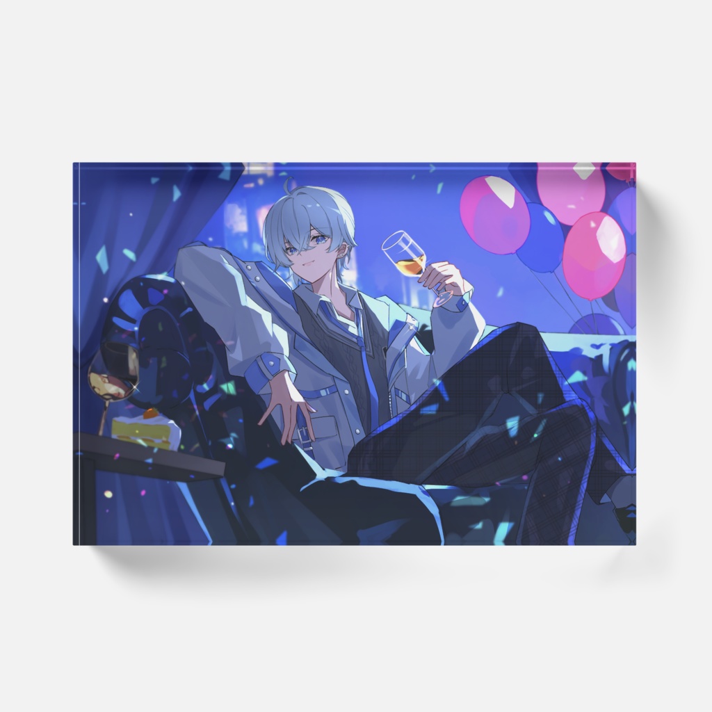 バースデーアクリルブロック