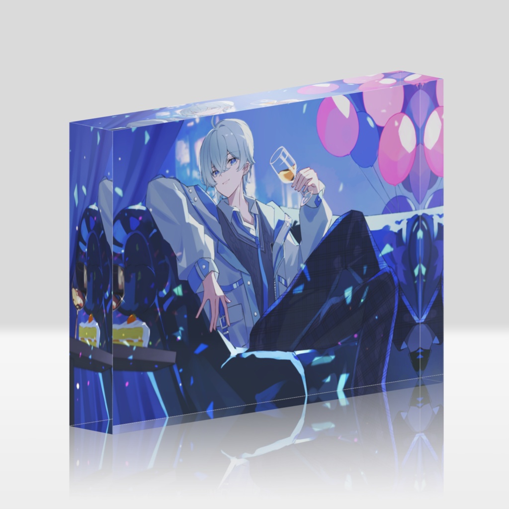 バースデーアクリルブロック