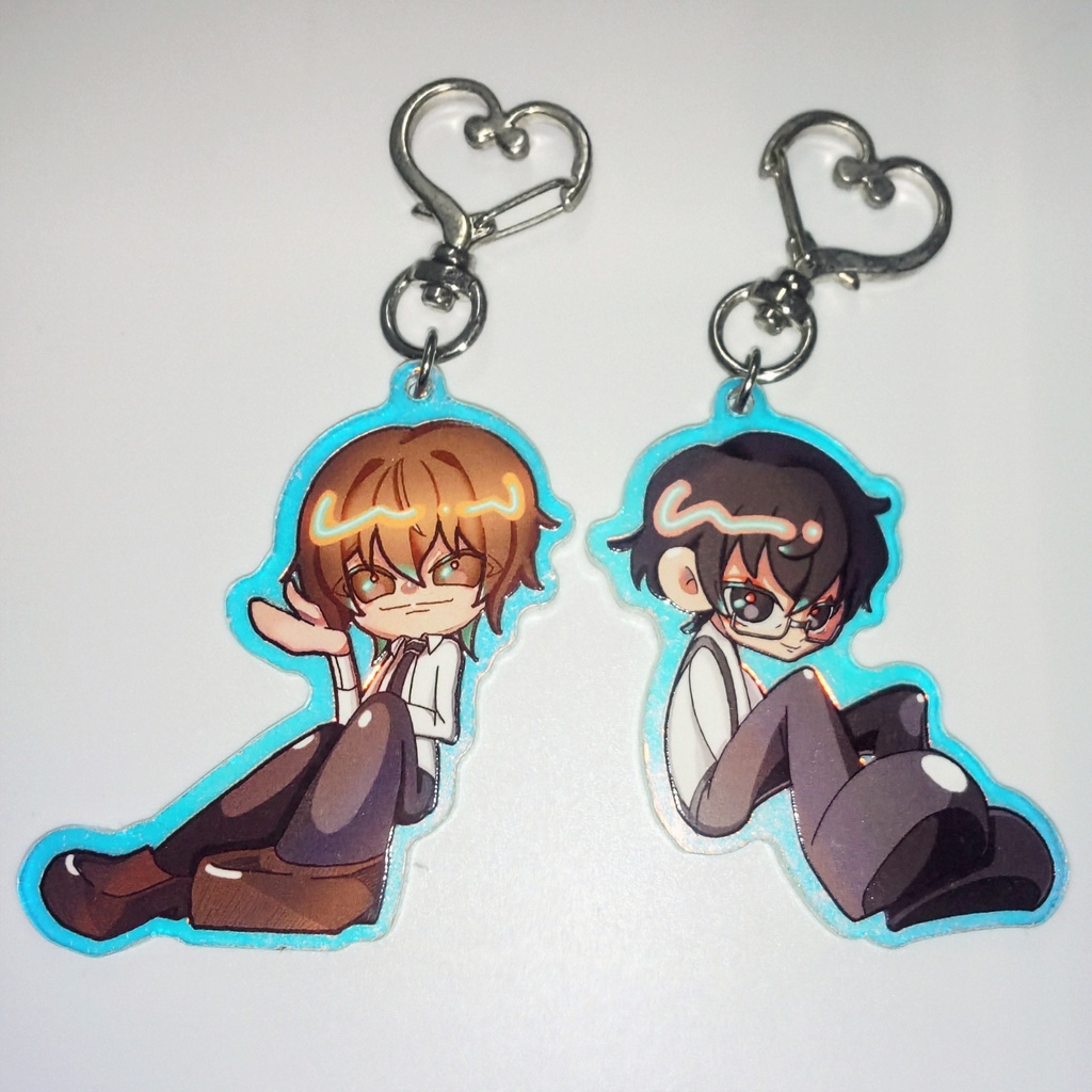 タマムシ加工ペアアクキー