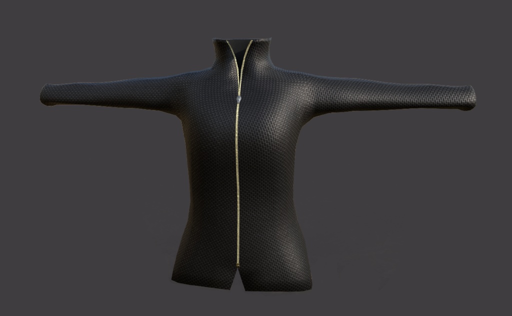 [VRChat向け] High Collar Jacket ジャケット, 上着, 上衣, 襟ジャケット
