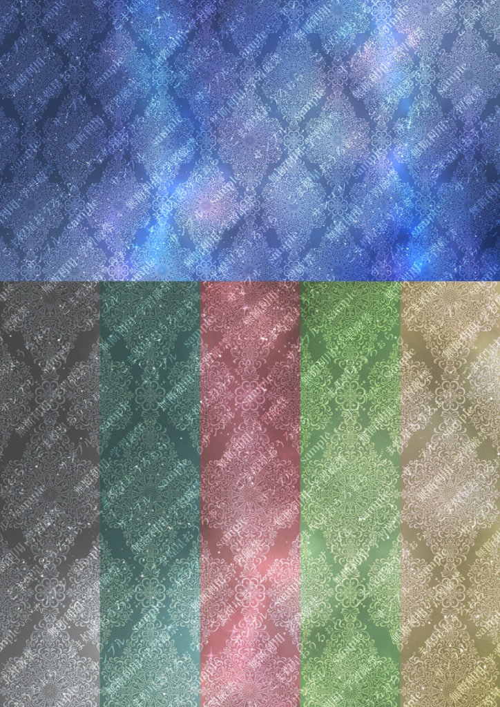 創作用背景素材①~⑥36枚