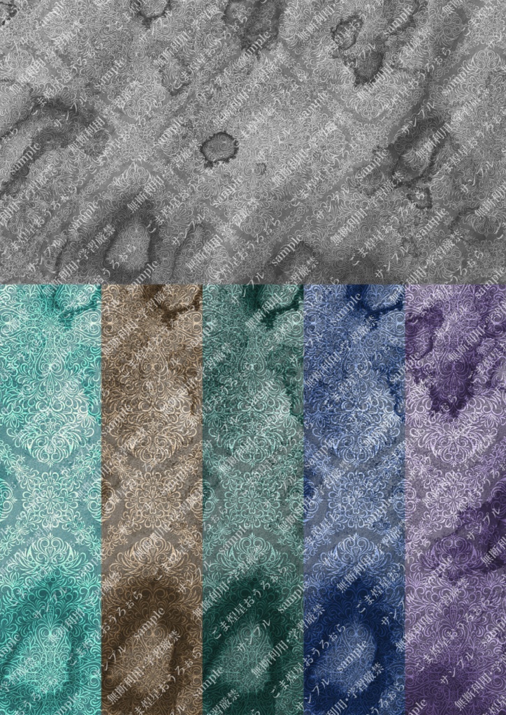 創作用背景素材7~12 36枚