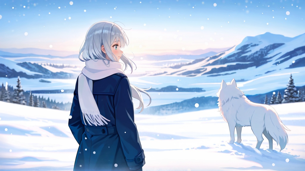 四季の小径 ─ 春夏秋冬の少女たち【四季の壁紙】