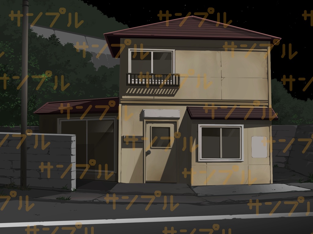 背景素材01 家の外観