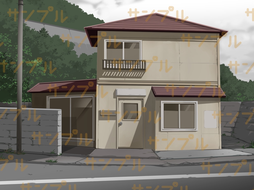 背景素材01 家の外観