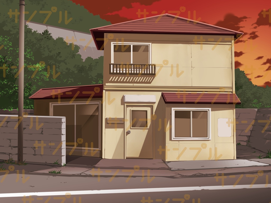 背景素材01 家の外観