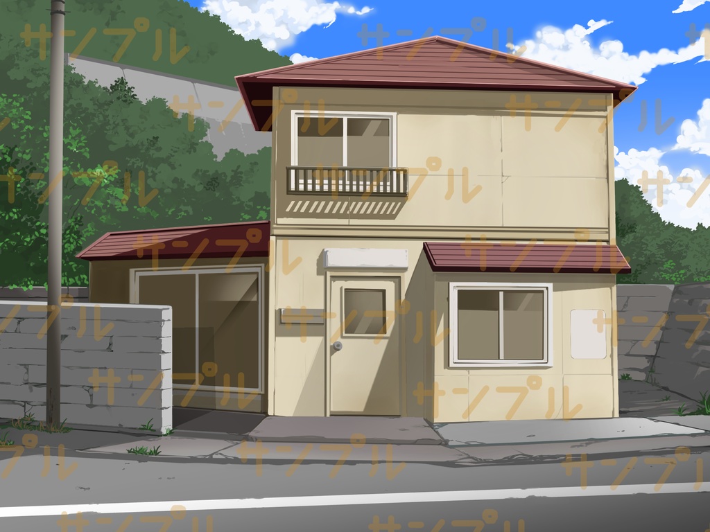 背景素材01 家の外観