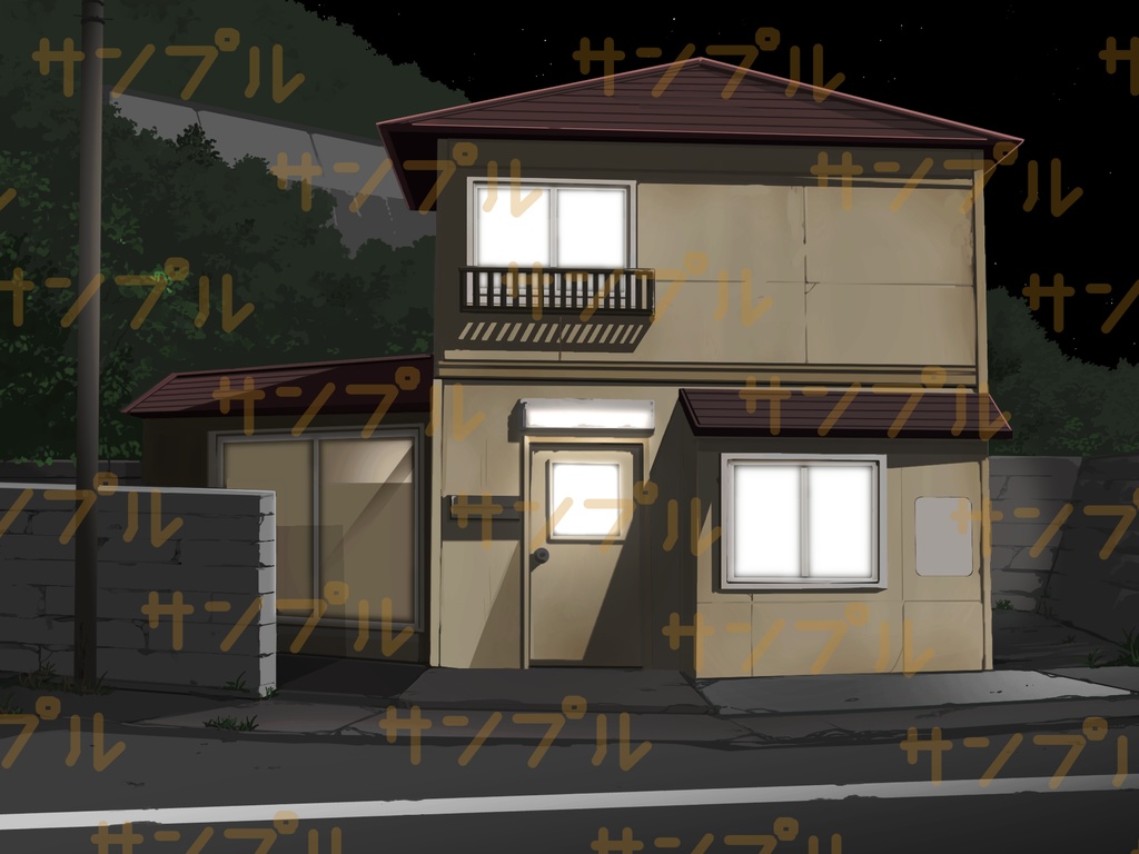 背景素材01 家の外観