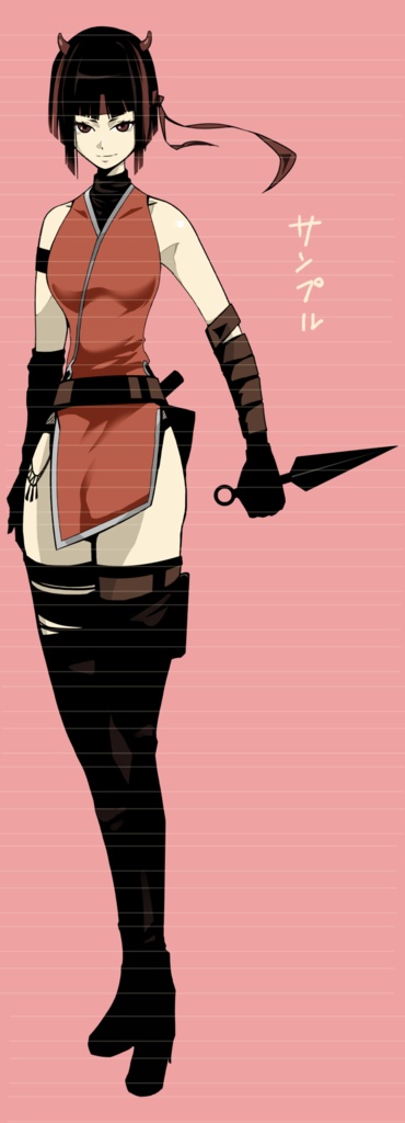 女性の全身の立ち絵01(表情16種)5/6日更新済おまけ追加