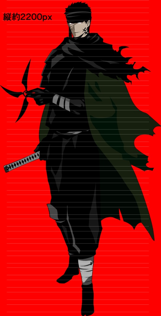 忍の立ち絵セット01 戦闘版、私服、カットインイラスト有り