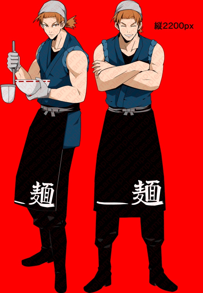 男性の全身の立ち絵25 立ち絵二種有り(通常版表情15種、おまけ表情6種)