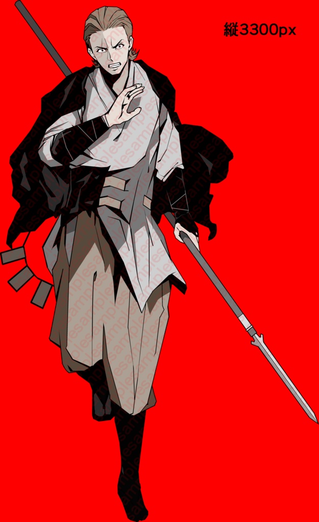 男性の全身の立ち絵27 戦闘立ち絵おまけあり