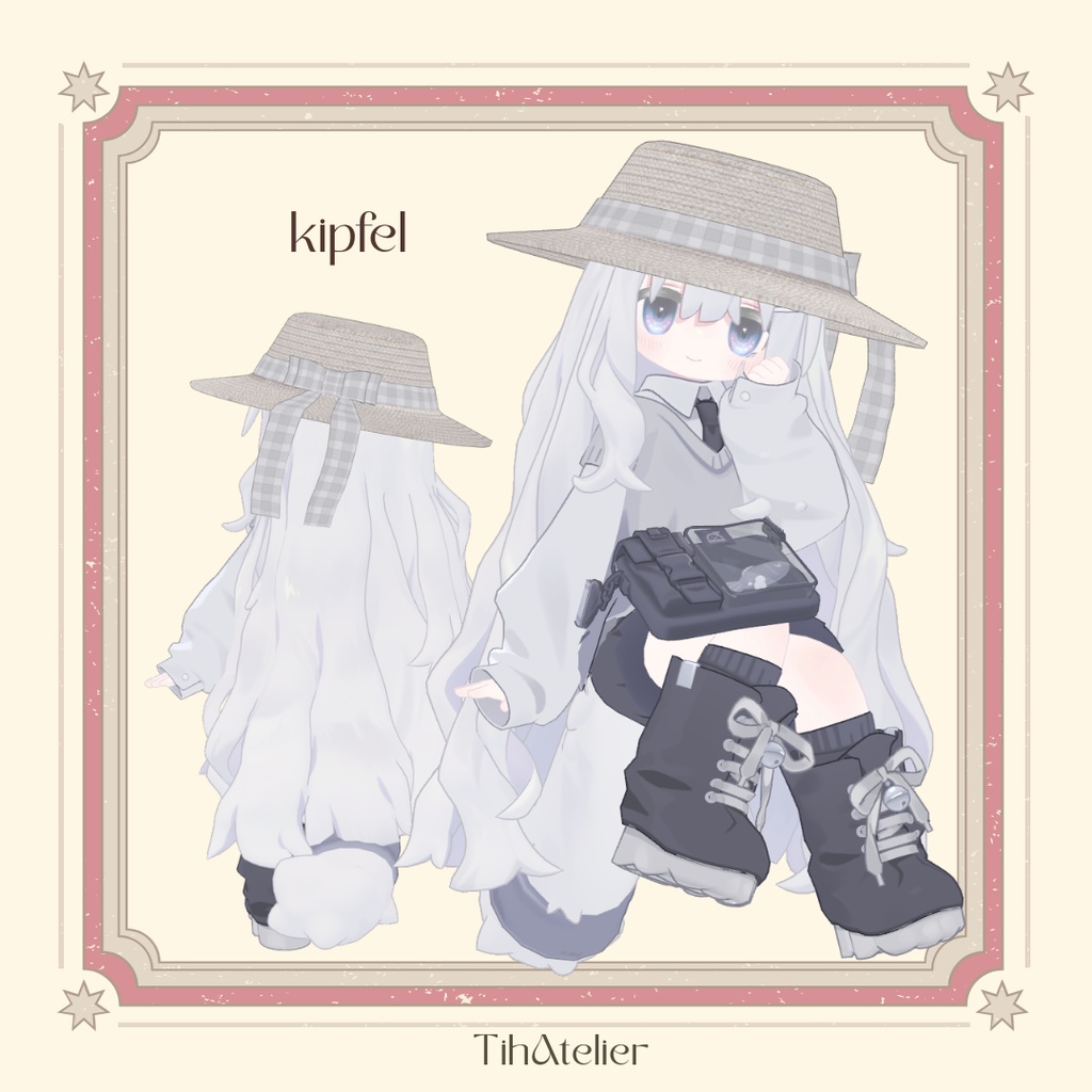 【揺れる!】Sunny Day Gingham Hat【7アバター対応】