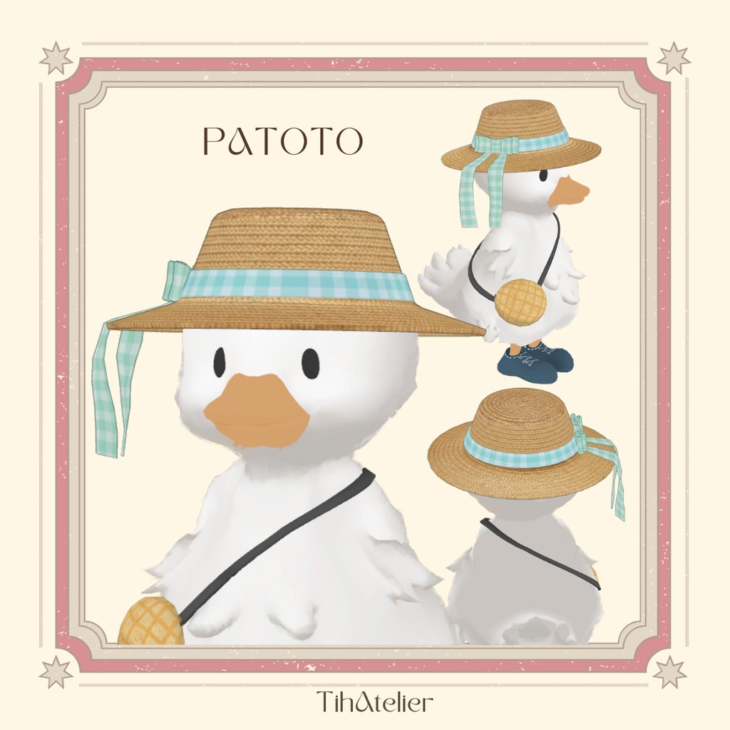 【揺れる!】Sunny Day Gingham Hat【7アバター対応】