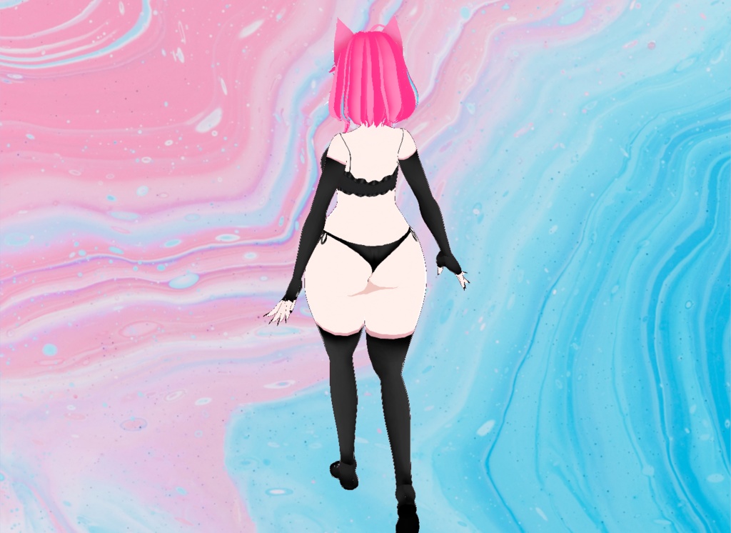 【VRoid】Kawaii cat Bikini set