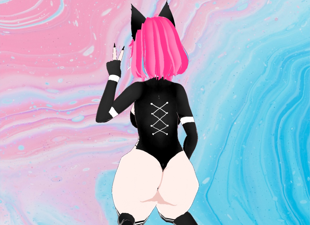 【VRoid】CyberCat Set