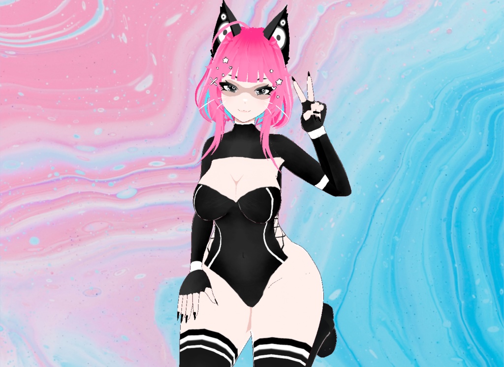 【VRoid】CyberCat Set