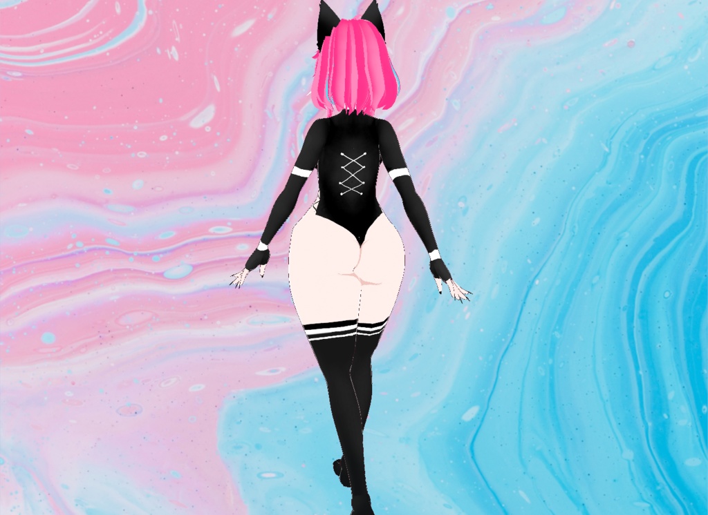 【VRoid】CyberCat Set