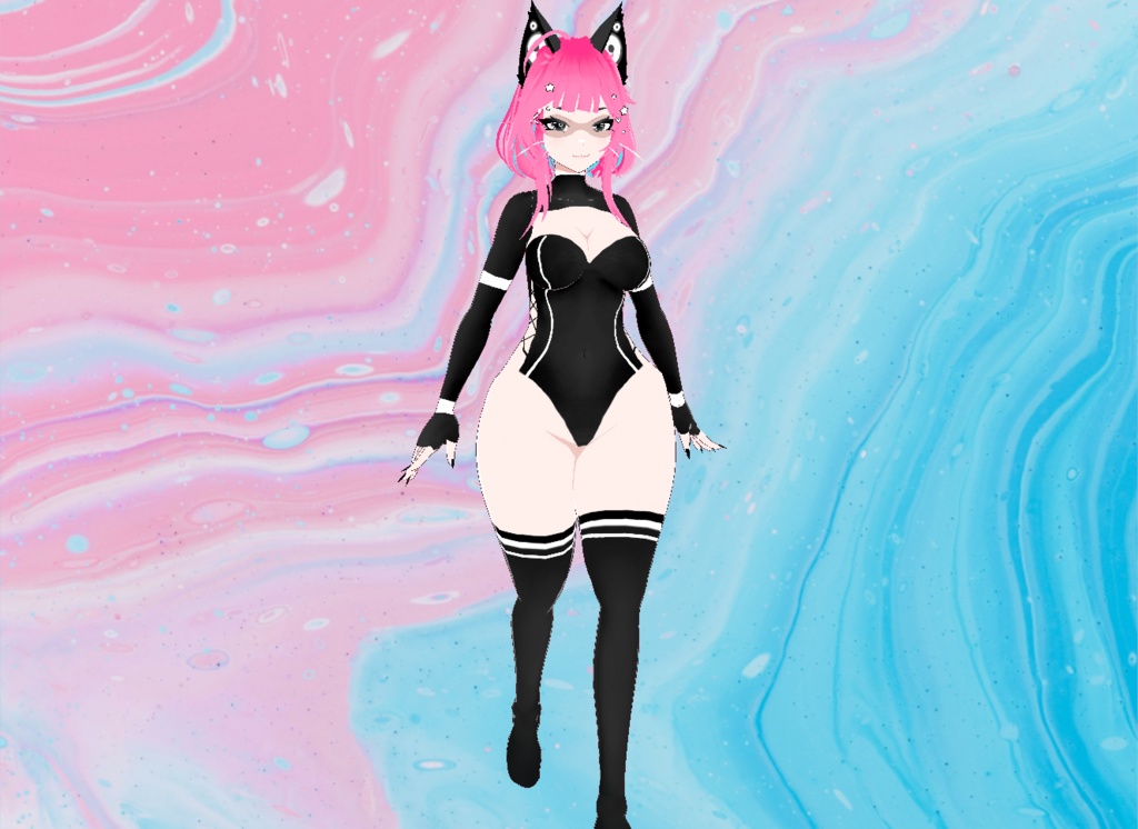 【VRoid】CyberCat Set