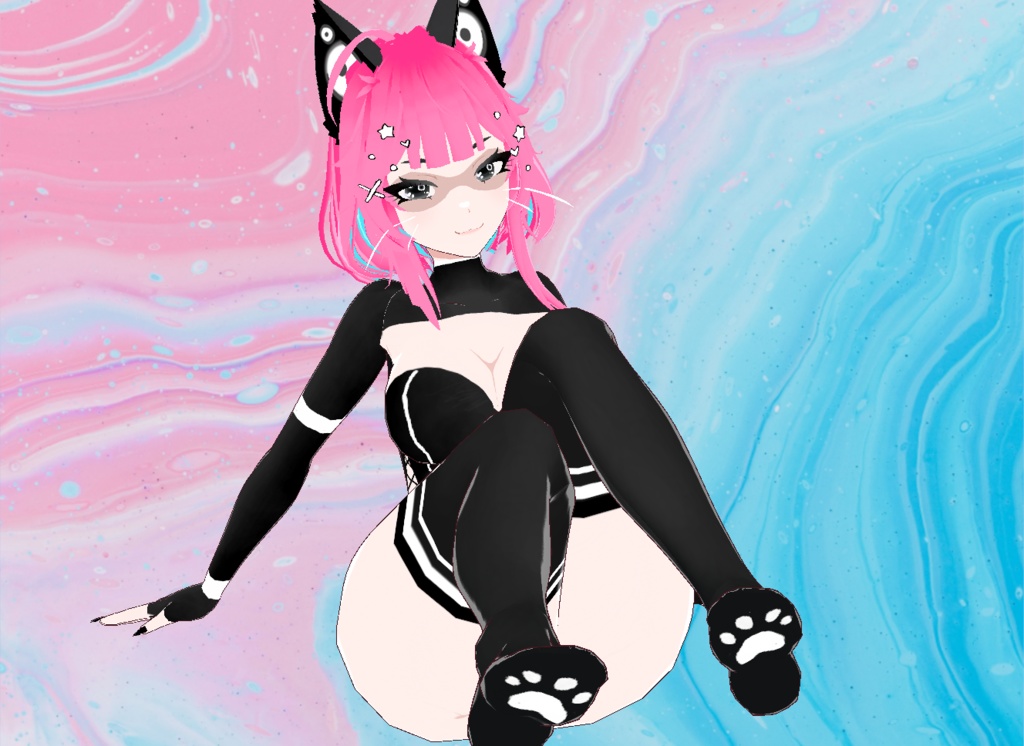 【VRoid】CyberCat Set