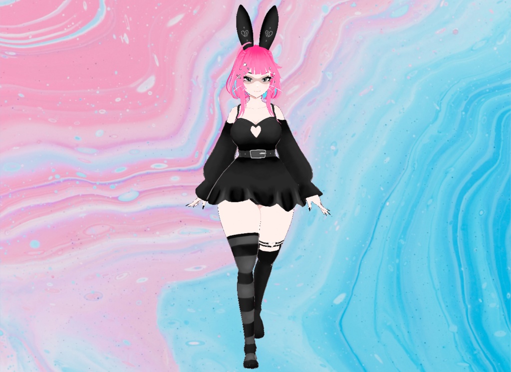 【VRoid】HeartBreak Bunny Set
