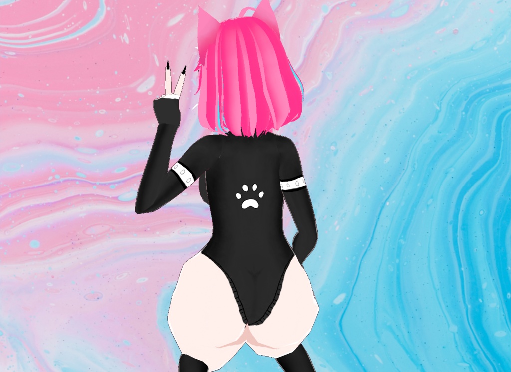 【VRoid】Busty Paw Set