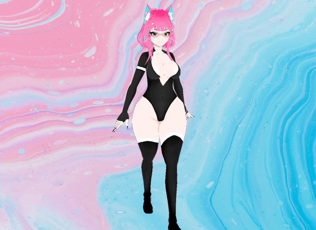 【VRoid】Busty Paw Set