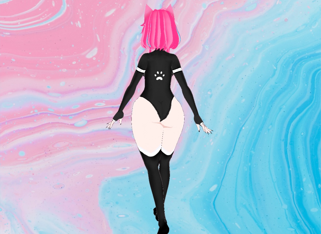 【VRoid】Busty Paw Set