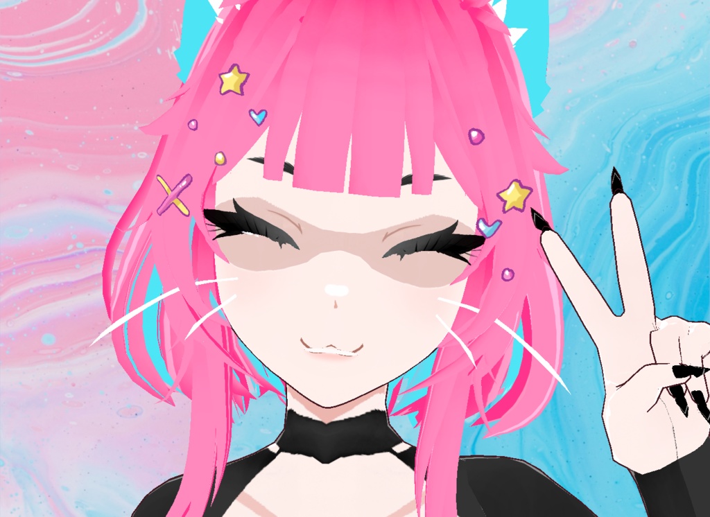 【VRoid】Candy Hairclips
