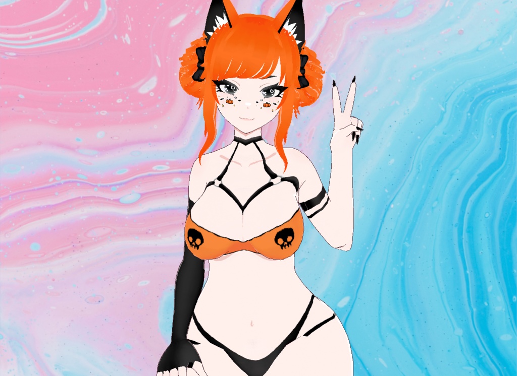 【VRoid】Halloween Lingerie