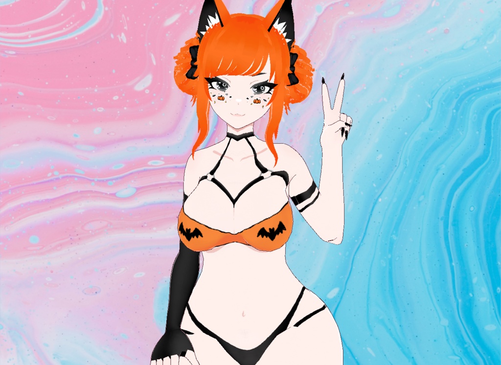 【VRoid】Halloween Lingerie