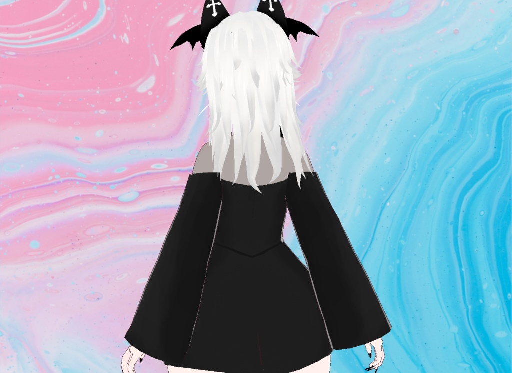 【VRoid】Casual Black Dress