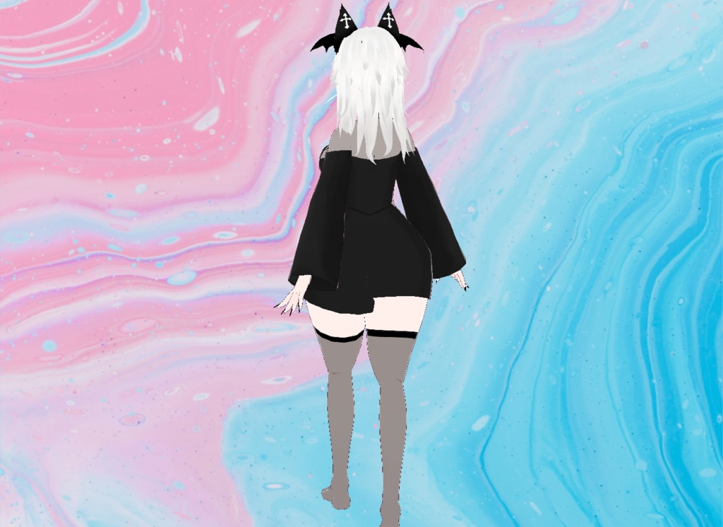 【VRoid】Casual Black Dress
