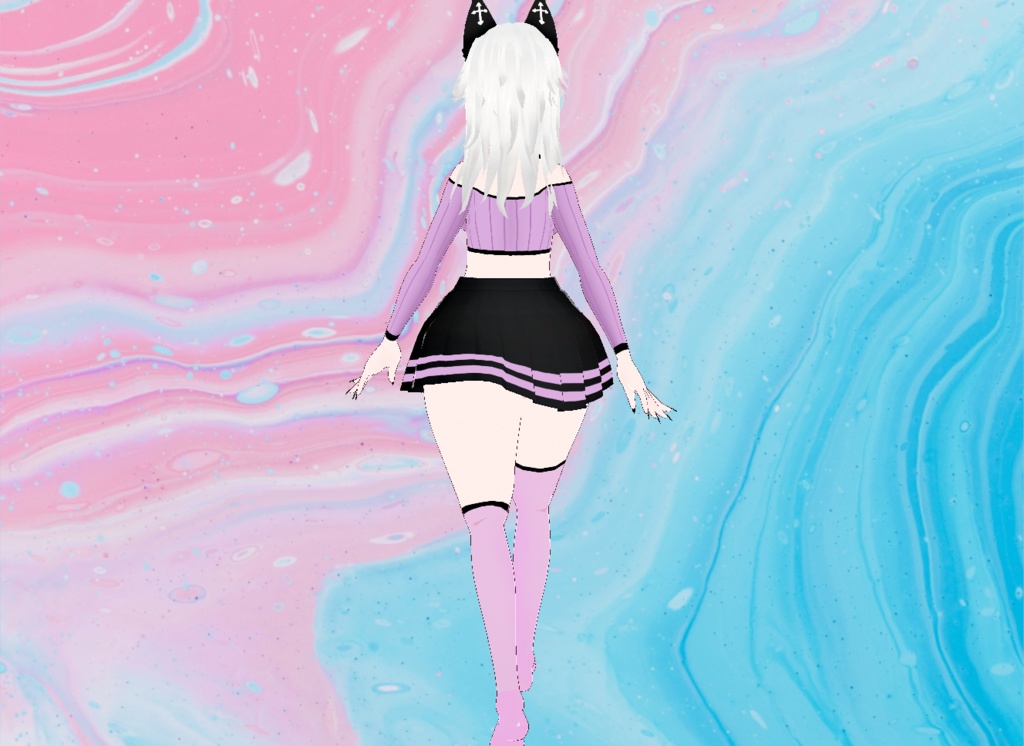 【VRoid】Heart Sweater Outfit