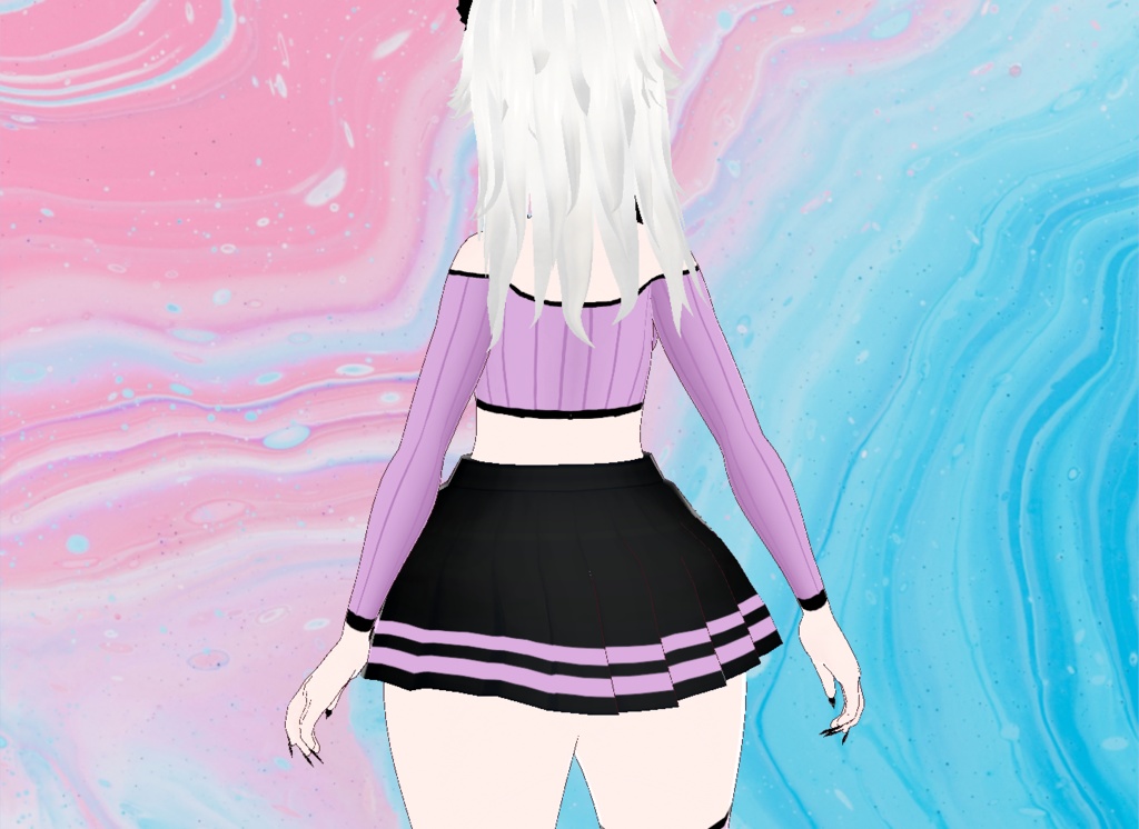 【VRoid】Heart Sweater Outfit