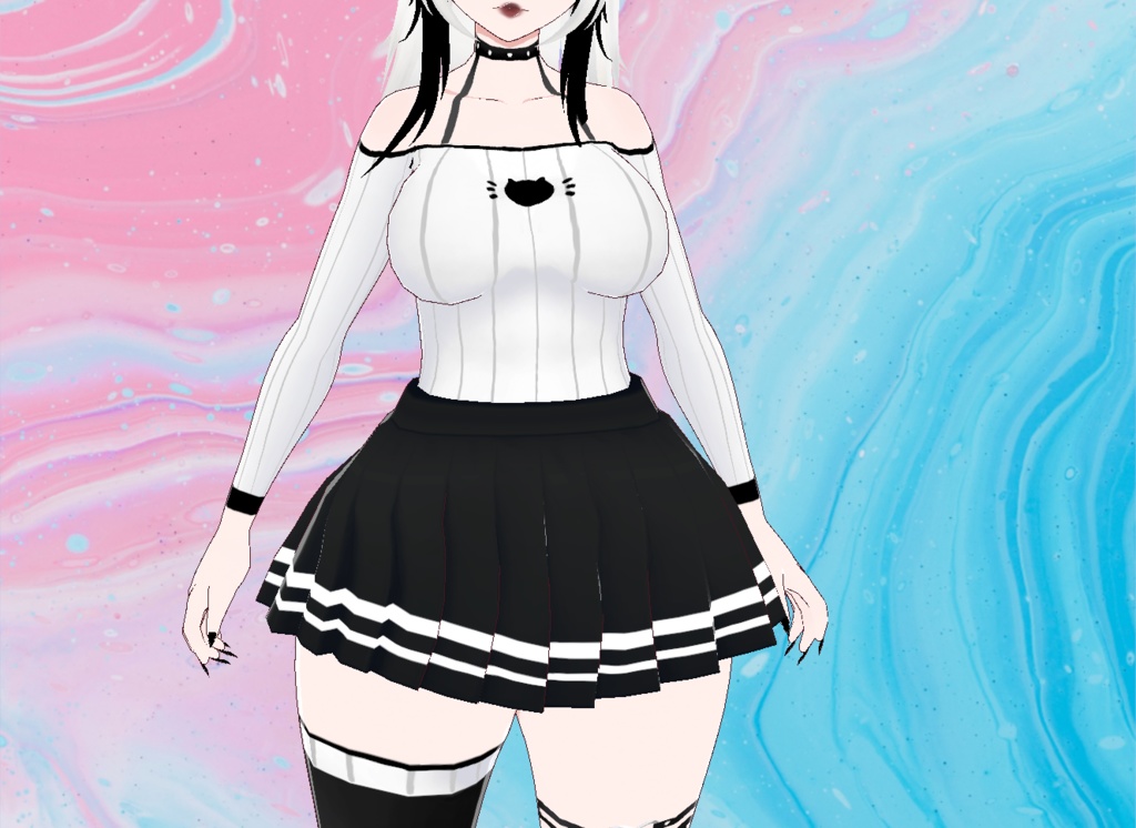 【VRoid】Cozy Kitty Set