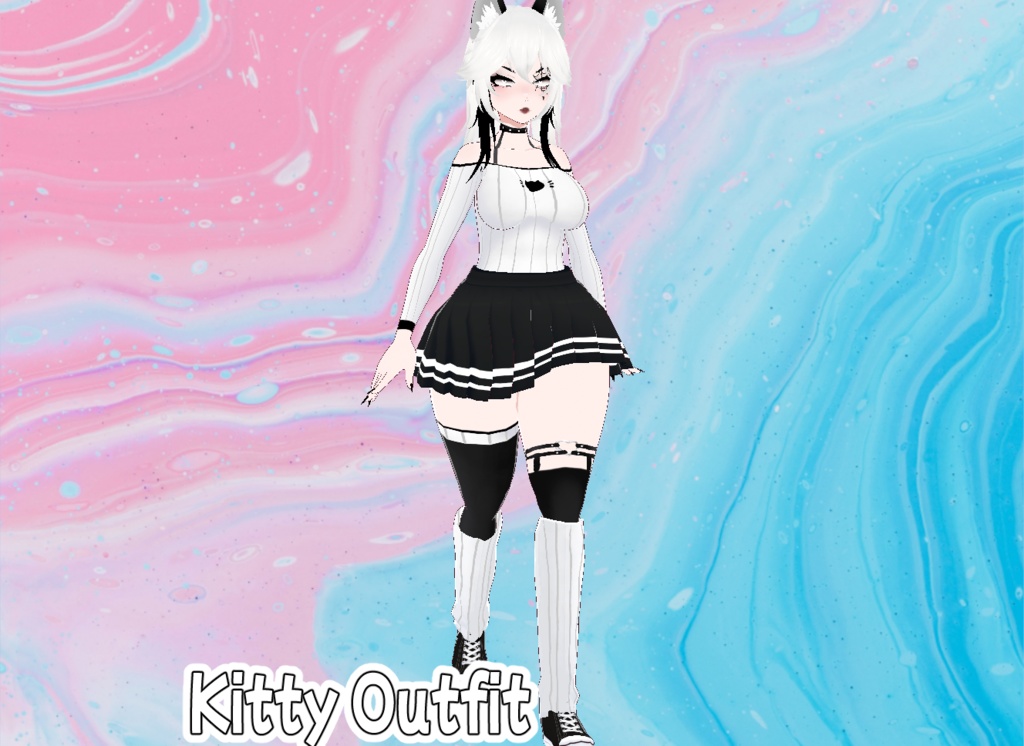 【VRoid】Cozy Kitty Set