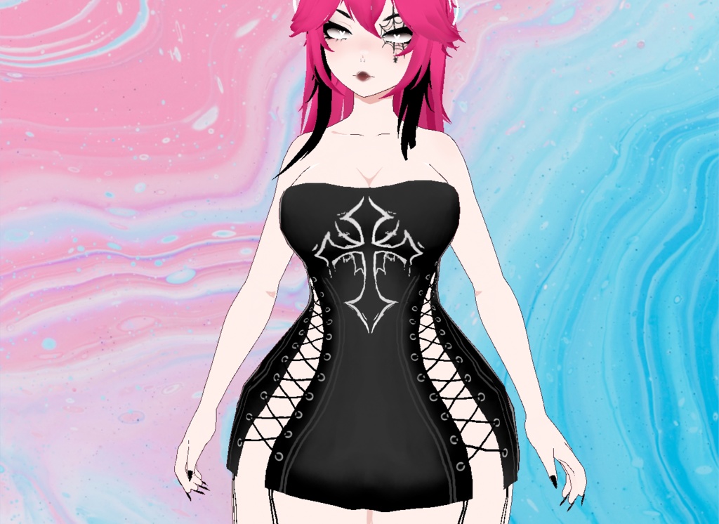 【VRoid】Gothic Cross Dress