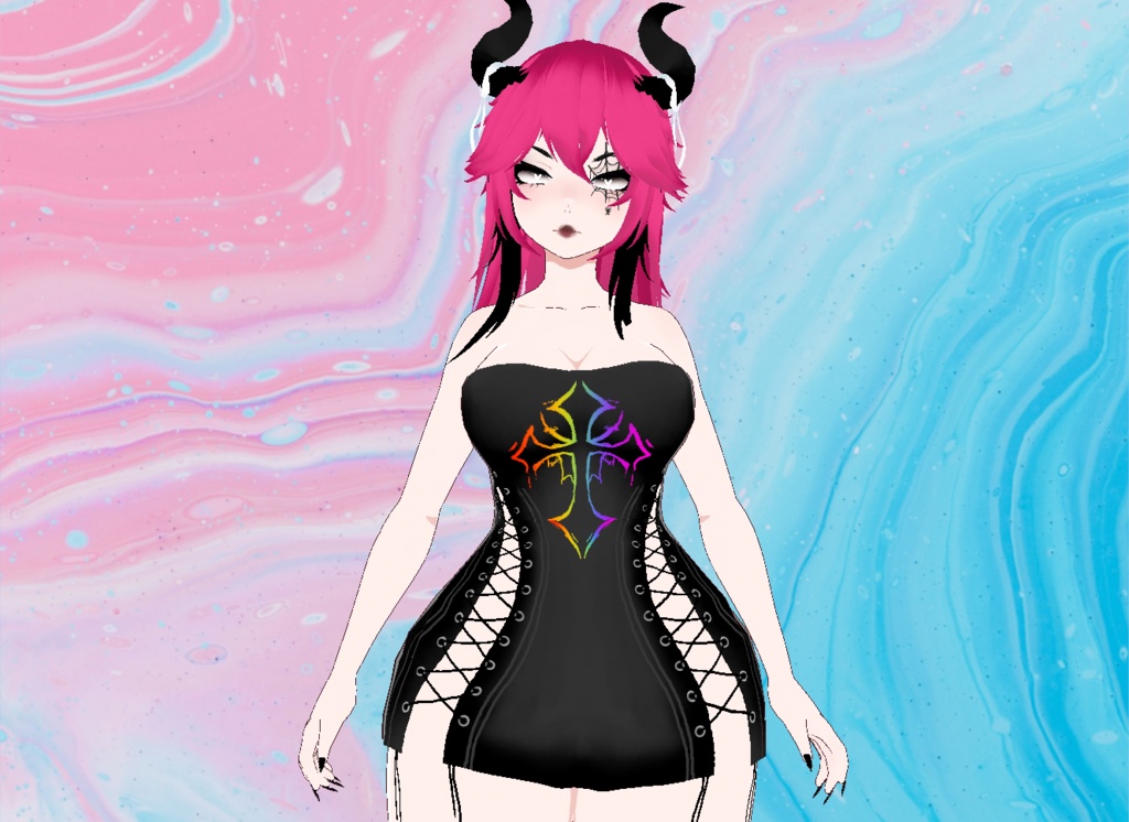 【VRoid】Gothic Cross Dress
