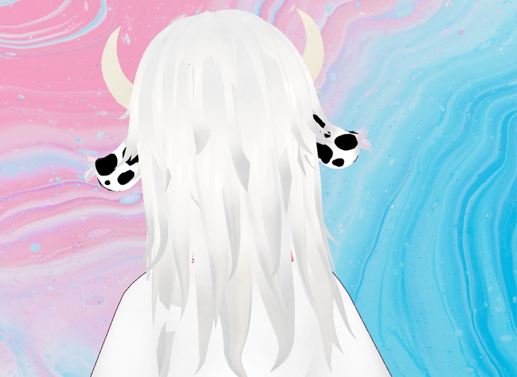 【VRoid】Strawberry Cow Outfit and Ears