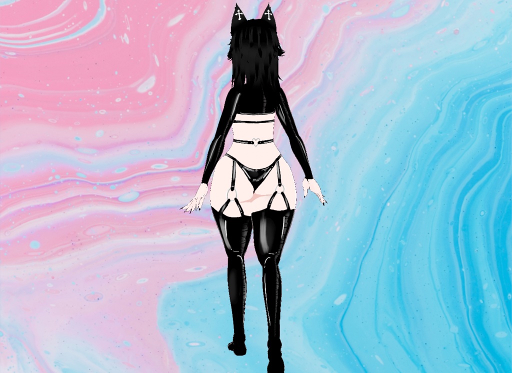 【VRoid】I <3 Latex Set