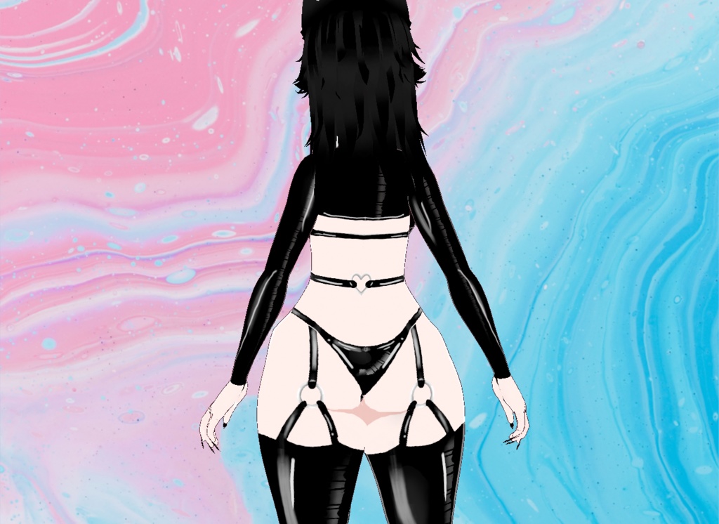 【VRoid】I <3 Latex Set