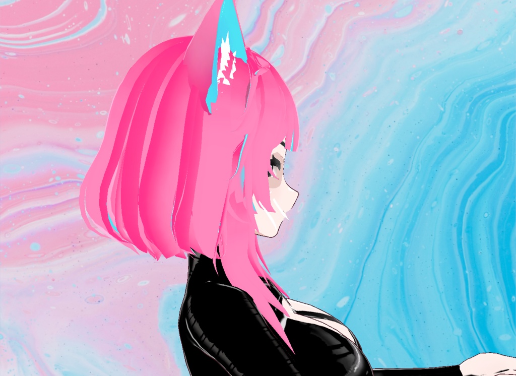 【VRoid】Bubblegum Hair Preset