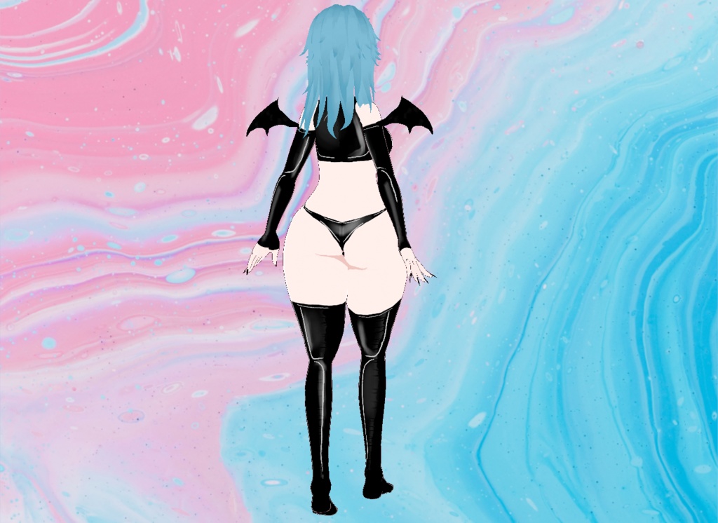 【VRoid】Latex Succubus Lingerie