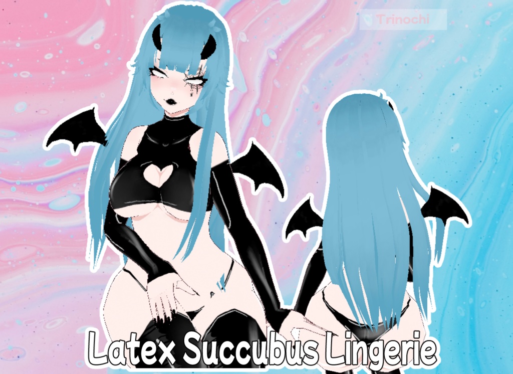 【VRoid】Latex Succubus Lingerie