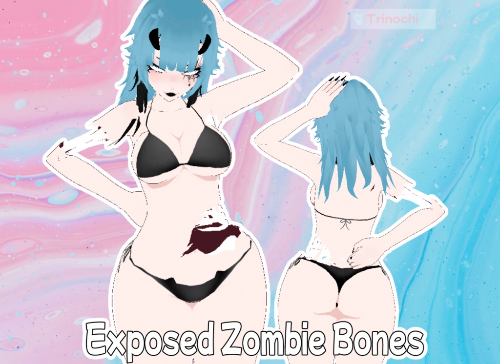 【VRoid】Exposed Zombie Bones
