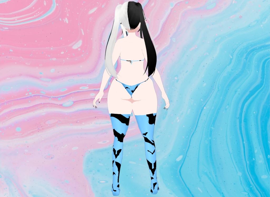 【VRoid】Bat Lingerie Set