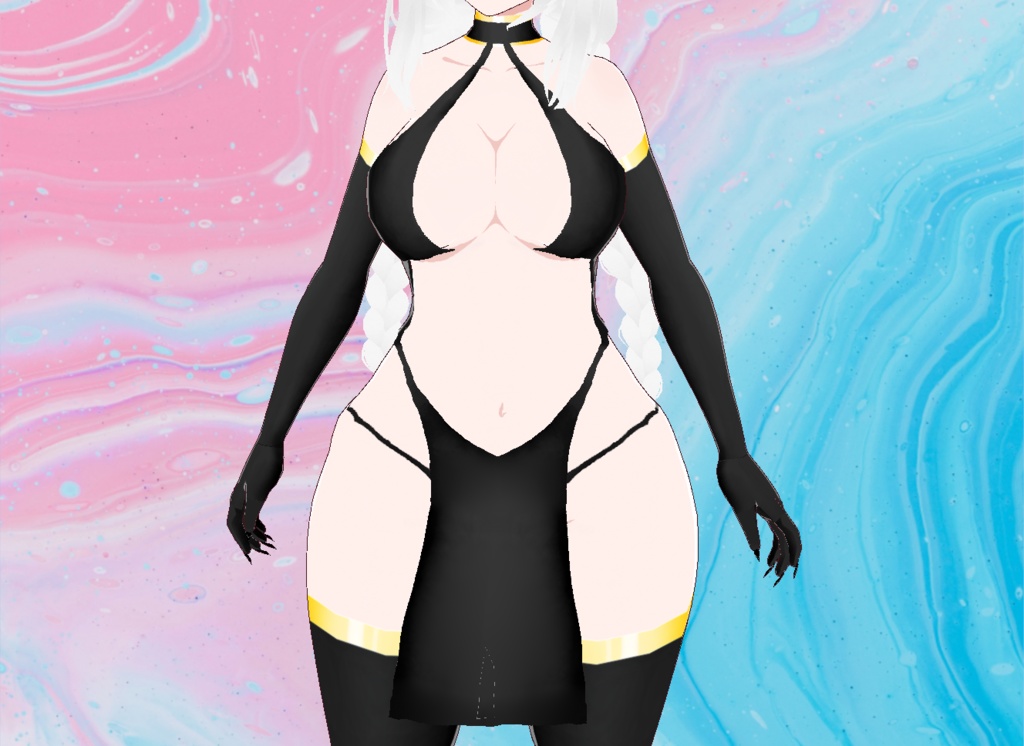 【VRoid】Golden Goddess Outfit
